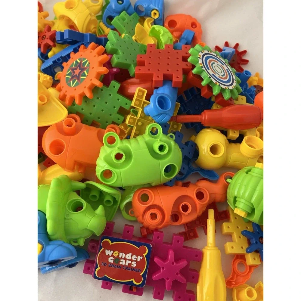 Wonder Gears STEM Building Toy Lot‎ Dinosaurs Gears Parts Replacement 3D